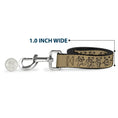 Load image into Gallery viewer, Dog Leash - Dancing Bears Tan/Black