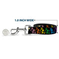 Load image into Gallery viewer, Dog Leash - Grateful Dead Script w/Bears & Skeletons Black/Multi Color