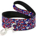 Load image into Gallery viewer, Dog Leash - Steal Your Face Stacked Red/White/Blue