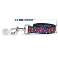 Load image into Gallery viewer, Dog Leash - Grateful Dead Steal Your Face Logo Stacked Red/White/Blue