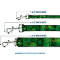 Load image into Gallery viewer, Dog Leash - GREEN LANTERN/Logo Collage Weathered Greens