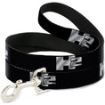 Load image into Gallery viewer, Dog Leash - H2 Black/Silver Logo REPEAT
