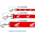 Load image into Gallery viewer, Dog Leash - HONDA Motorcycle Logo Red/White