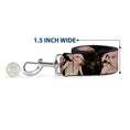 Load image into Gallery viewer, Dog Leash - DOBBY IS FREE/3-Dobby Poses Star Swirls Black/Gold/White