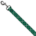 Load image into Gallery viewer, Dog Leash - Harry Potter Slytherin Crest Plaid Greens/Gray