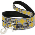 Load image into Gallery viewer, Dog Leash - Harry Potter HUFFLEPUFF/Stars Argyle Plaid Gray/Gold/Browns