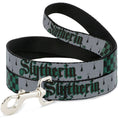 Load image into Gallery viewer, Dog Leash - Harry Potter SLYTHERIN/Checker Blocks Grays/Greens
