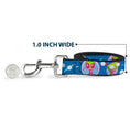Load image into Gallery viewer, Dog Leash - Invader Zim and GIR Poses and Planets Blue/White