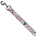 Load image into Gallery viewer, Dog Leash - Invader Zim GIR and Piggy Doddles White/Black