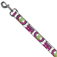 Load image into Gallery viewer, Dog Leash - INVADER ZIM Title Logo and GIR Pose Close-Up White/Pinks