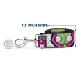 Load image into Gallery viewer, Dog Leash - INVADER ZIM Title Logo and GIR Pose Close-Up White/Pinks