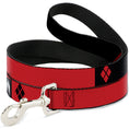 Load image into Gallery viewer, Dog Leash - HARLEY QUINN/Diamonds Black/Red/White