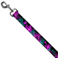 Load image into Gallery viewer, Dog Leash - HARLEY QUINN Pow & Aiming Poses/Joker Sketch Black/Turquoise/Fuchsia