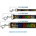 Load image into Gallery viewer, Dog Leash - JUSTICE LEAGUE OF AMERICA w/Superhero Blocks Black/Multi Color