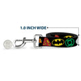 Load image into Gallery viewer, Dog Leash - Justice League Superhero Logos CLOSE-UP Black