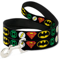 Load image into Gallery viewer, Dog Leash - Justice League Superhero Logos