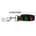 Load image into Gallery viewer, Dog Leash - Justice League Electric Logos Black/Multi Neon