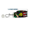 Load image into Gallery viewer, Dog Leash - JUSTICE LEAGUE Logo/4-Superhero Panels Pop Art