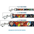 Load image into Gallery viewer, Dog Leash - Justice League 4-Superhero CLOSE-UP Poses/Logos