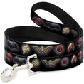 Load image into Gallery viewer, Dog Leash - Justice League 2017 6-Superhero Icons Black