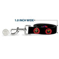 Load image into Gallery viewer, Dog Leash - Looney Tunes Characters Bullseye Pose Black