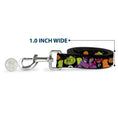 Load image into Gallery viewer, Dog Leash - Space Jam MONSTARS 5-Player Group Pose/Basketballs Galaxy Black/White