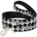 Load image into Gallery viewer, Dog Leash - Bugs Bunny CLOSE-UP Expressions Black