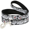 Load image into Gallery viewer, Dog Leash - Bugs Bunny CLOSE-UP Poses Charcoal