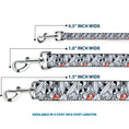 Load image into Gallery viewer, Dog Leash - Bugs Bunny Expressions Stacked White/Black/Gray