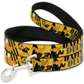 Load image into Gallery viewer, Dog Leash - DAFFY DUCK w/Poses Yellow/Black