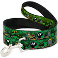 Load image into Gallery viewer, Dog Leash - Marvin the Martian & K-9 Poses/Clovers Greens