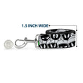 Load image into Gallery viewer, Dog Leash - Marvin the Martian Expressions Stacked White/Black/Green/Gold