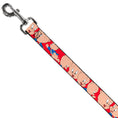 Load image into Gallery viewer, Dog Leash - Porky Pig Expressions Red