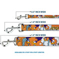 Load image into Gallery viewer, Dog Leash - ROAD RUNNER w/Road Runner Poses Orange
