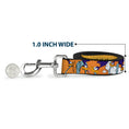 Load image into Gallery viewer, Dog Leash - ROAD RUNNER w/Road Runner Poses Orange