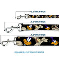 Load image into Gallery viewer, Dog Leash - Road Runner/Wile E. Coyote Expressions CLOSE-UP Black