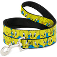 Load image into Gallery viewer, Dog Leash - Tweety Bird CLOSE-UP Expressions Baby Blue
