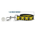 Load image into Gallery viewer, Dog Leash - Tweety Bird & Crossbones Black/White/Yellow