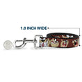 Load image into Gallery viewer, Dog Leash - Tasmanian Devil Expressions Brown