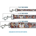 Load image into Gallery viewer, Dog Leash - Tasmanian Devil Expressions Gray Swirl