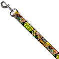 Load image into Gallery viewer, Dog Leash - Retro IRON FIST Action Pose/Comic Scene Blocks Black/Green/Yellow