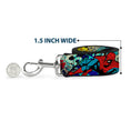 Load image into Gallery viewer, Dog Leash - 4-Superhero Action Poses/Comic Scenes White/Black/Full Color Splatter