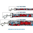 Load image into Gallery viewer, Dog Leash - Classic ANT-MAN 3-Poses/Comic Stacked Grays/Black/Red