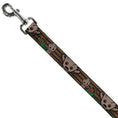 Load image into Gallery viewer, Dog Leash - Kawaii Groot 2-Poses/Guardians Badge Browns/Green