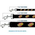 Load image into Gallery viewer, Dog Leash - UNO Game Logo Black/Red/Yellow