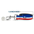 Load image into Gallery viewer, Dog Leash - MOPAR Logo/Stripe Blue/White/Red