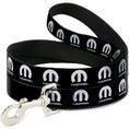 Load image into Gallery viewer, Dog Leash - MOPAR Logo Repeat Black/White