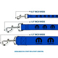 Load image into Gallery viewer, Dog Leash - MOPAR Logo Repeat Blue/Black