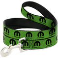 Load image into Gallery viewer, Dog Leash - MOPAR Logo Repeat Green/Black