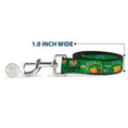 Load image into Gallery viewer, Dog Leash - I "HEART" TMNT/Classic Turtles & Pizza Green